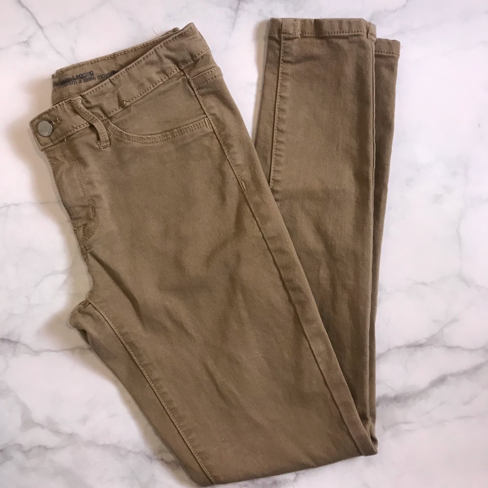 Rosario mid-rise maki denim leggings size 4 reg